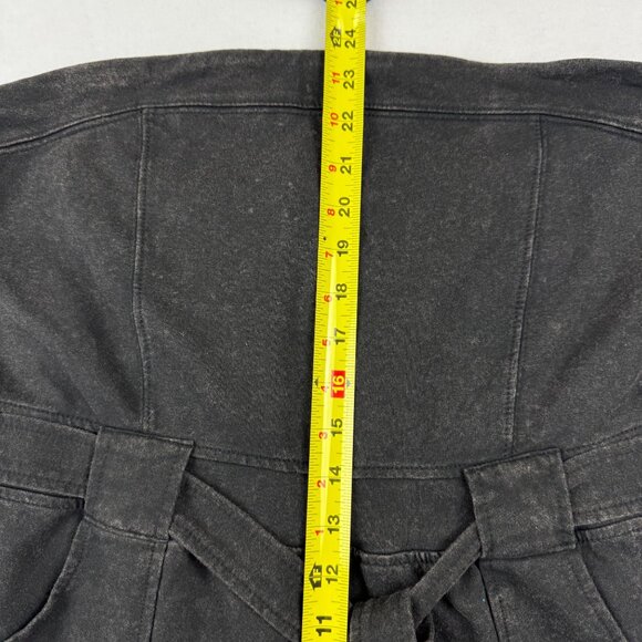 No Boundaries Women's Belt/Pockets Front Strapless Black Soot Jumpsuit Sz XL NWT - Picture 10 of 12